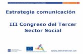 Estrategía comunicación iii congreso