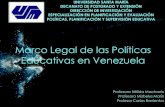Marco legal de las politicas educativas de venezuela