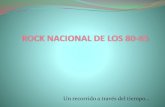 Rock nacional de los 80  al 85