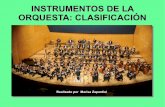 Familias de la orquesta:clasificación