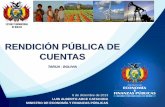 Rendición de Cuentas Pública en Tarija