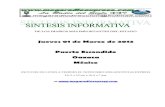 Sintesis informativa 01 03 2012