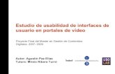 Presentación Estudio de Usabilidad de Interfaces de Usuario en Portales de vídeo