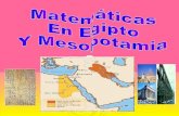 Matematicas En Egipto Y Mesopotamia