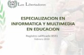 Oferta Especialización Informática y Multimedia en Educación