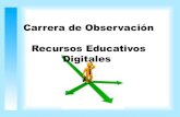 Carrera de observación buscando recursos educativos digitales