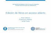 Edición de libros en acceso abierto en la Universitat Politècnica de Catalunya.