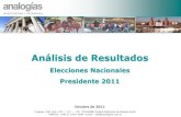 Análisis post electoral - Elecciones Nacionales a presidente