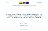 Adquisición e Interpretación de Información Hidrogeológica