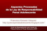 Clase Aspectos Procesales de la Ley de Responsabilidad Penal Adolescente Francisco Estrada