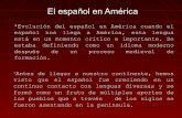 El español en américa