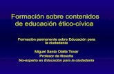 Formación sobre contenidos de educación ético cívica