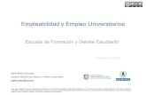 Empleabilidad y Empleo Universitarios - M. Martín-González