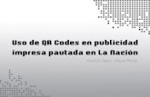 Uso de qr codes en publicidad impresa pautada en La Nación