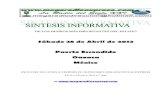 Sintesis informativa 28 04 2012