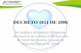 Decreto 1011 de 2006