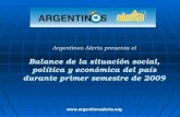 Situacion Argentina Primer Semestre 2009