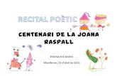 Recital poètic Joana Raspall