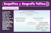 Geografia Politica Y GeopolíTica