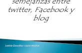 Redes sociales : Facebook, twitter, blog