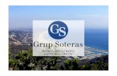 Grup Soteras: Presentación Corporativa Grup Soteras