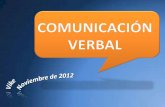 COMUNICACION VERBAL