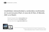 Usabilidad, interactividad y contenidos multimedia en la prensa para iPad: el caso de El País, El Mundo, ABC y La Razón
