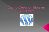 Como crear un blog en wordpress