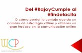Del #rajoycumple al #findelacita. Análisis del uso de hashtags en eventos políticos.