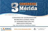 7.convenio de coordinación municipio estado para la administración del impuesto predial
