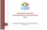 Sistema colombiano de retenciones 2013