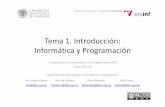 Introducción a la programación y la informática. Tema 1