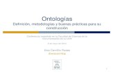 Ontologías: definición, metodologías y buenas prácticas para su construcción