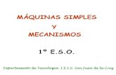 Máquinas simples y mecanismos. 1º E.S.O.