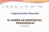 Capacitación docente propuesta pedagogica