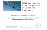 Patentes de secuencias de ADN. Amelia Martín Uranga