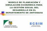 Modelo para la gestión social del desarrollo de Antioquia