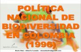 Política Nacional de Biodiversidad en Colombia