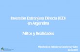 Inversión Extranjera Directa (IED) en la Argentina