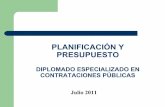 Diapositivas planificacion y presupuesto diplomado en contrataciones publicas