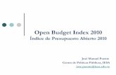 Indice de presupuesto abierto (2010)