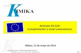 BFernandez-Almau - Artículo 45 CLP: Cumplimiento a nivel comunitario