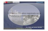 El cambio climático registrado en la plataforma continental del Perú