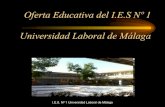 Oferta educativa del IES Universidad Laboral de Málaga