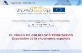 . El Censo de Obligados Tributarios. Exposición de la experiencia española