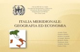 IItalia Meridionale - Geografia ed Economia