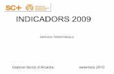 Indicadors 2009 - Serveis Territorials