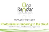 OneRender Beta results Gallery Nov 2014