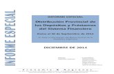 Informe Especial Depósitos y Préstamos por Provincia al IIIT -2014