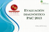 Resultados diagnóstico pac 2013